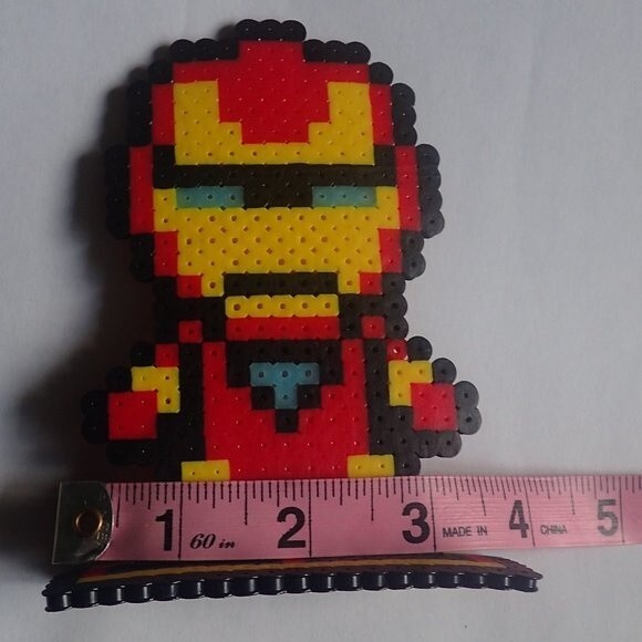 IRON MAN PERLER STAND UP - HANDMADE - Picture 5 of 5